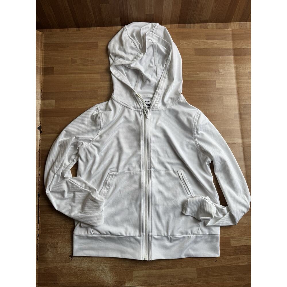 Athleta Girl full-zip hoodie. Size 12, White